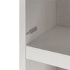 Paramount Single Bedside Bookcase with Pullout Nightstand and Storage - Ivory Oak