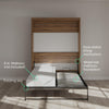 Paramount Full Wall Bed - Columbia Walnut - Full