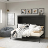 Paramount Full Size Daybed Wall Bed - Black Oak