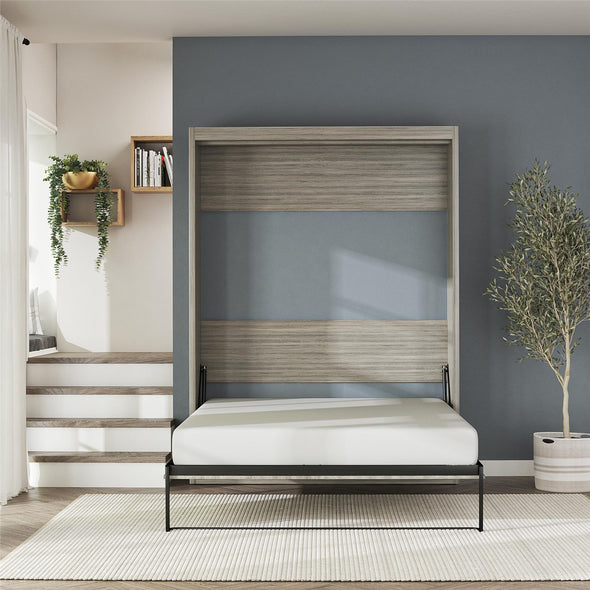 Paramount Queen Wall Bed - Gray Oak - Queen