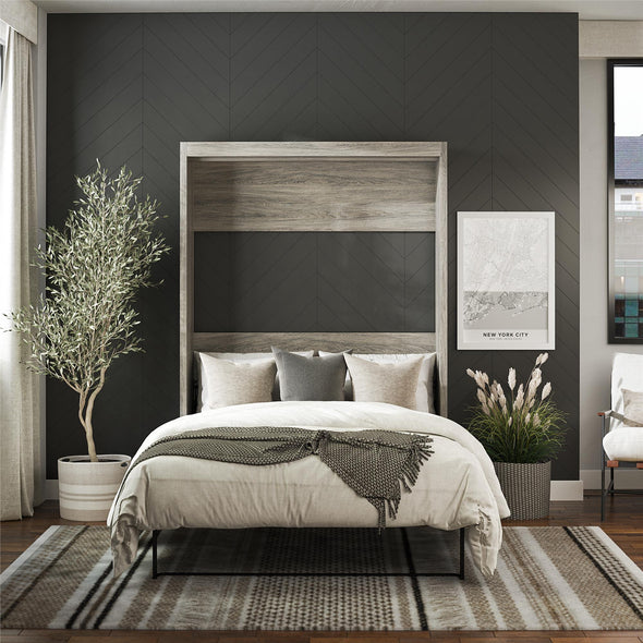 Paramount Full Wall Bed - Gray Oak - Full