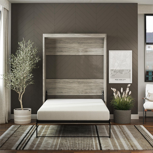 Paramount Full Wall Bed - Gray Oak - Full