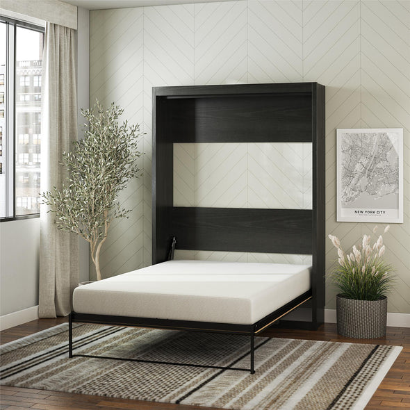 Paramount Full Wall Bed - Black Oak - Full