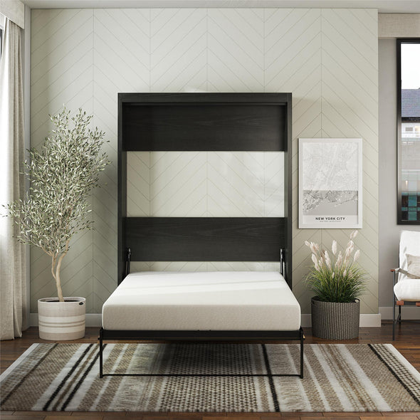 Paramount Full Wall Bed - Black Oak - Full