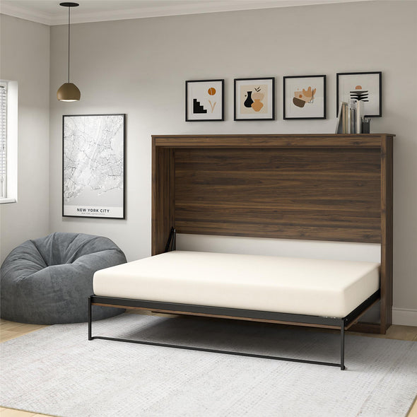 Paramount Full Size Daybed Wall Bed - Columbia Walnut