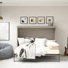 Paramount Full Size Daybed Wall Bed - Gray Oak