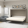 Paramount Full Size Daybed Wall Bed - Gray Oak