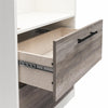 Pinnacle Storage Cabinet with Drawers and Touch Sensor LED Lighting - Ironwood