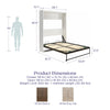 Pinnacle Full Wall Bed - Ironwood - Full