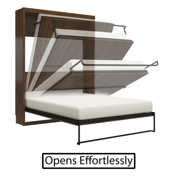 Pinnacle Queen Wall Bed - Ironwood - Queen