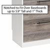 Pinnacle Storage Cabinet with Drawers and Touch Sensor LED Lighting - Ironwood