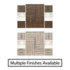 Pinnacle Queen Wall Bed Bundle with 2 Side Cabinets & Touch Sensor LED Lighting - Columbia Walnut