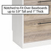 Pinnacle Queen Wall Bed Bundle with 2 Side Cabinets & Touch Sensor LED Lighting - Gray Oak