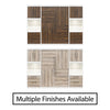 Pinnacle Full Wall Bed Bundle with 2 Side Cabinets & Touch Sensor LED Lighting - Columbia Walnut