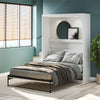 Impressions Full Wall Bed with Gallery Shelf & Touch Sensor LED Lighting - White