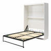 Impressions Queen Wall Bed with Gallery Shelf & Touch Sensor LED Lighting - White