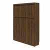 Signature Sleep Paramount Queen Wall Bed Bundle with 2 Vanity/Desk Storage Cabinets with Drawers - Columbia Walnut - Queen