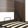 Paramount Full Wall Bed Bundle with 2 Armoire Side Cabinets - Columbia Walnut - Full