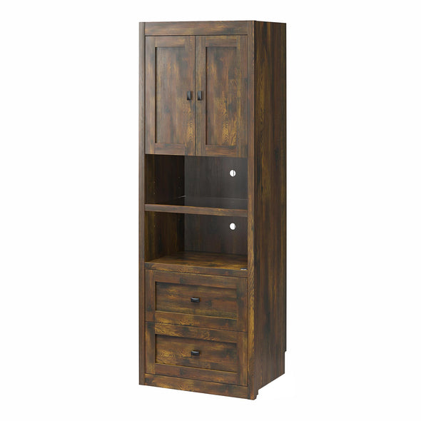 Farmington Bedside Storage Cabinet with Touch Sensor LED Lighting - Century Barn Pine