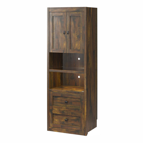 Farmington Bedside Storage Cabinet with Touch Sensor LED Lighting - Century Barn Pine