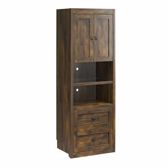 Farmington Bedside Storage Cabinet with Touch Sensor LED Lighting - Century Barn Pine