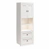 Farmington Bedside Storage Cabinet with Touch Sensor LED Lighting - Ivory Oak