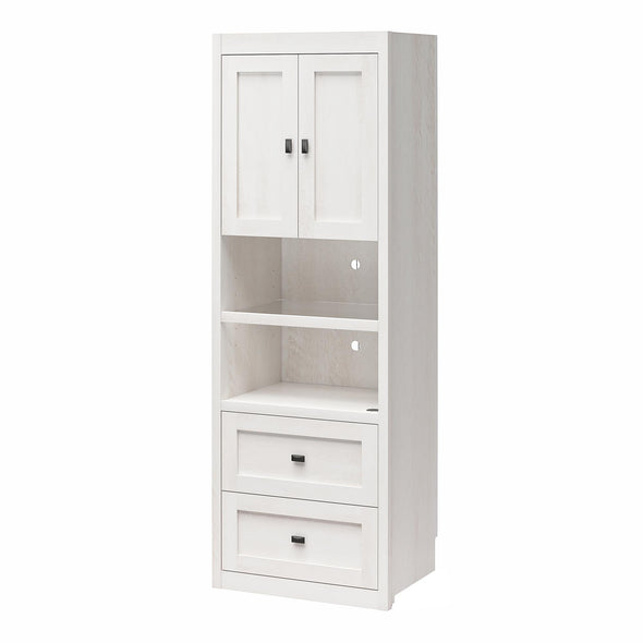 Farmington Bedside Storage Cabinet with Touch Sensor LED Lighting - Ivory Oak