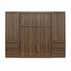 Paramount Armoire Wardrobe Storage Cabinet with Drawers - Columbia Walnut