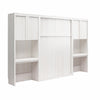 Paramount Full Wall Bed Bundle with 2 Vanity/Desk Storage Cabinets with Drawers - Ivory Oak - Full