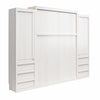 Signature Sleep Paramount Queen Wall Bed Bundle with 2 Armoire Side Cabinets - Ivory Oak - Queen