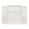 Signature Sleep Paramount Queen Wall Bed Bundle with 2 Armoire Side Cabinets - Ivory Oak - Queen