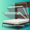 Signature Sleep Paramount Queen Wall Bed Bundle with 2 Vanity/Desk Storage Cabinets with Drawers - Espresso - Queen