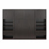 Paramount Full Wall Bed Bundle with 2 Bedside Bookcase Cabinets & Slide-Out Nightstands - Espresso