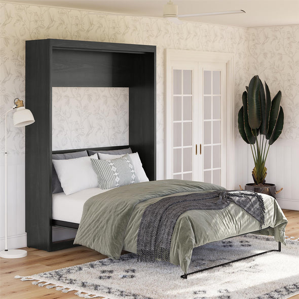 Paramount Queen Wall Bed - Black Oak - Queen