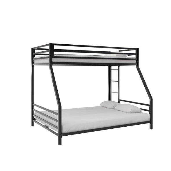 Coen Metal Bunk Bed - Black - Twin-Over-Full