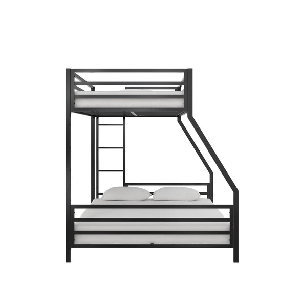 Coen Metal Bunk Bed - Black - Twin-Over-Full