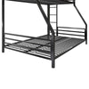 Coen Metal Bunk Bed - Black - Twin-Over-Full