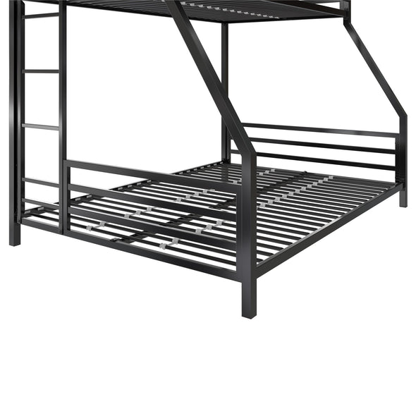 Coen Metal Bunk Bed - Black - Twin-Over-Full