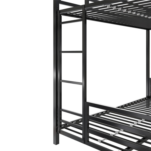 Coen Metal Bunk Bed - Black - Twin-Over-Full