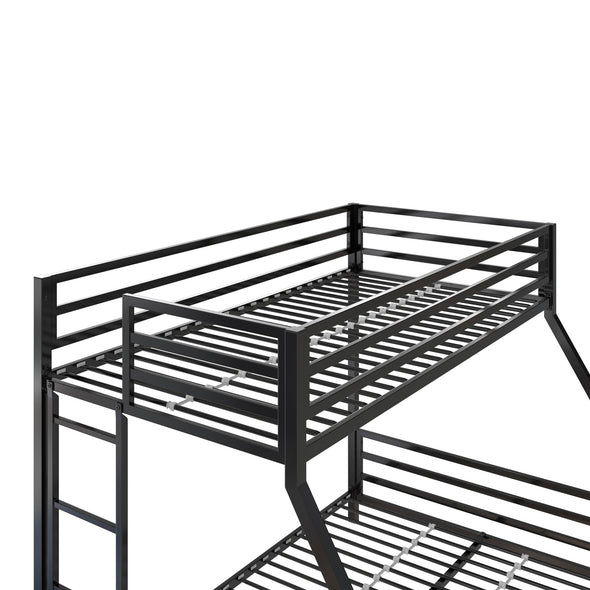 Coen Metal Bunk Bed - Black - Twin-Over-Full