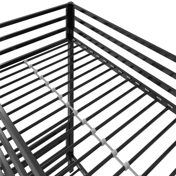 Coen Metal Bunk Bed - Black - Twin-Over-Full