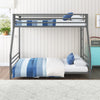 Coen Metal Bunk Bed - Silver - Twin-Over-Full