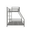 Coen Metal Bunk Bed - Silver - Twin-Over-Full