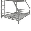 Coen Metal Bunk Bed - Silver - Twin-Over-Full