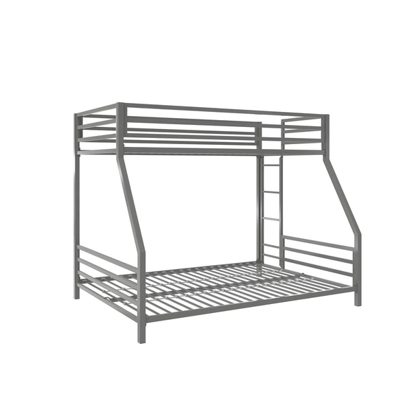 Coen Metal Bunk Bed - Silver - Twin-Over-Full