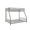 Coen Metal Bunk Bed - Silver - Twin-Over-Full