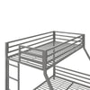 Coen Metal Bunk Bed - Silver - Twin-Over-Full