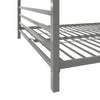 Coen Metal Bunk Bed - Silver - Twin-Over-Full