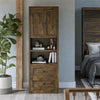 Farmington Bedside Storage Cabinet with Touch Sensor LED Lighting - Century Barn Pine