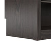 Paramount Single Bedside Bookcase with Pullout Nightstand and Storage - Espresso